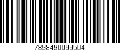 Código de barras (EAN, GTIN, SKU, ISBN): '7898490099504'