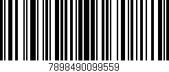 Código de barras (EAN, GTIN, SKU, ISBN): '7898490099559'