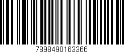 Código de barras (EAN, GTIN, SKU, ISBN): '7898490163366'