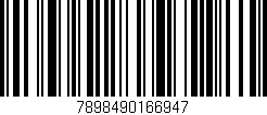 Código de barras (EAN, GTIN, SKU, ISBN): '7898490166947'