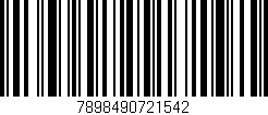 Código de barras (EAN, GTIN, SKU, ISBN): '7898490721542'