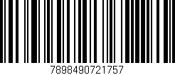 Código de barras (EAN, GTIN, SKU, ISBN): '7898490721757'