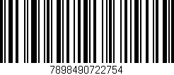 Código de barras (EAN, GTIN, SKU, ISBN): '7898490722754'