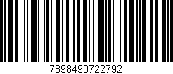 Código de barras (EAN, GTIN, SKU, ISBN): '7898490722792'
