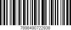 Código de barras (EAN, GTIN, SKU, ISBN): '7898490722938'