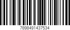 Código de barras (EAN, GTIN, SKU, ISBN): '7898491437534'