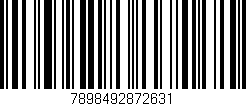 Código de barras (EAN, GTIN, SKU, ISBN): '7898492872631'