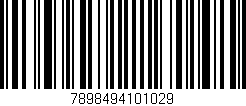 Código de barras (EAN, GTIN, SKU, ISBN): '7898494101029'