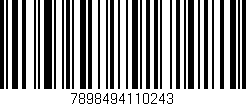 Código de barras (EAN, GTIN, SKU, ISBN): '7898494110243'