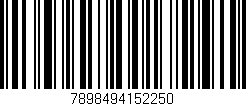 Código de barras (EAN, GTIN, SKU, ISBN): '7898494152250'