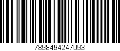 Código de barras (EAN, GTIN, SKU, ISBN): '7898494247093'