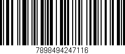 Código de barras (EAN, GTIN, SKU, ISBN): '7898494247116'