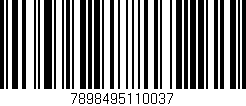 Código de barras (EAN, GTIN, SKU, ISBN): '7898495110037'