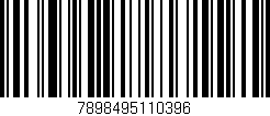 Código de barras (EAN, GTIN, SKU, ISBN): '7898495110396'