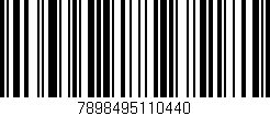 Código de barras (EAN, GTIN, SKU, ISBN): '7898495110440'