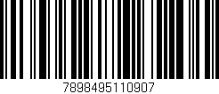 Código de barras (EAN, GTIN, SKU, ISBN): '7898495110907'
