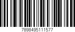 Código de barras (EAN, GTIN, SKU, ISBN): '7898495111577'
