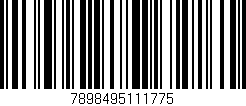 Código de barras (EAN, GTIN, SKU, ISBN): '7898495111775'