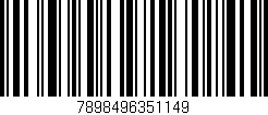 Código de barras (EAN, GTIN, SKU, ISBN): '7898496351149'