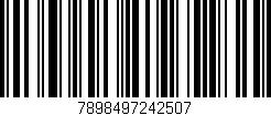 Código de barras (EAN, GTIN, SKU, ISBN): '7898497242507'