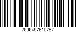 Código de barras (EAN, GTIN, SKU, ISBN): '7898497610757'