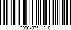 Código de barras (EAN, GTIN, SKU, ISBN): '7898497611310'