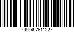 Código de barras (EAN, GTIN, SKU, ISBN): '7898497611327'