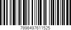 Código de barras (EAN, GTIN, SKU, ISBN): '7898497611525'