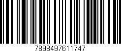 Código de barras (EAN, GTIN, SKU, ISBN): '7898497611747'
