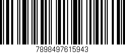 Código de barras (EAN, GTIN, SKU, ISBN): '7898497615943'