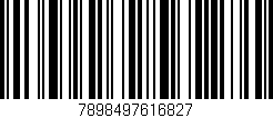 Código de barras (EAN, GTIN, SKU, ISBN): '7898497616827'