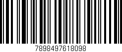 Código de barras (EAN, GTIN, SKU, ISBN): '7898497618098'