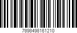 Código de barras (EAN, GTIN, SKU, ISBN): '7898498161210'