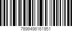 Código de barras (EAN, GTIN, SKU, ISBN): '7898498161951'