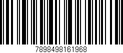 Código de barras (EAN, GTIN, SKU, ISBN): '7898498161968'