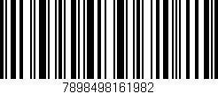 Código de barras (EAN, GTIN, SKU, ISBN): '7898498161982'