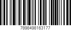 Código de barras (EAN, GTIN, SKU, ISBN): '7898498163177'