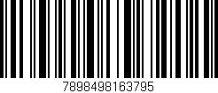 Código de barras (EAN, GTIN, SKU, ISBN): '7898498163795'