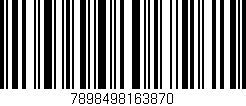 Código de barras (EAN, GTIN, SKU, ISBN): '7898498163870'