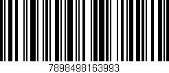 Código de barras (EAN, GTIN, SKU, ISBN): '7898498163993'