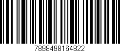 Código de barras (EAN, GTIN, SKU, ISBN): '7898498164822'