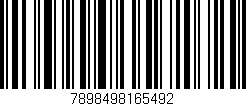 Código de barras (EAN, GTIN, SKU, ISBN): '7898498165492'