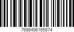Código de barras (EAN, GTIN, SKU, ISBN): '7898498165874'
