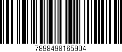 Código de barras (EAN, GTIN, SKU, ISBN): '7898498165904'