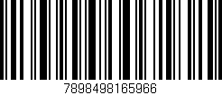 Código de barras (EAN, GTIN, SKU, ISBN): '7898498165966'