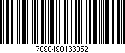 Código de barras (EAN, GTIN, SKU, ISBN): '7898498166352'