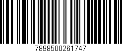 Código de barras (EAN, GTIN, SKU, ISBN): '7898500261747'