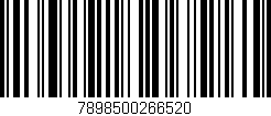 Código de barras (EAN, GTIN, SKU, ISBN): '7898500266520'