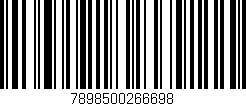 Código de barras (EAN, GTIN, SKU, ISBN): '7898500266698'