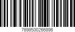 Código de barras (EAN, GTIN, SKU, ISBN): '7898500266896'